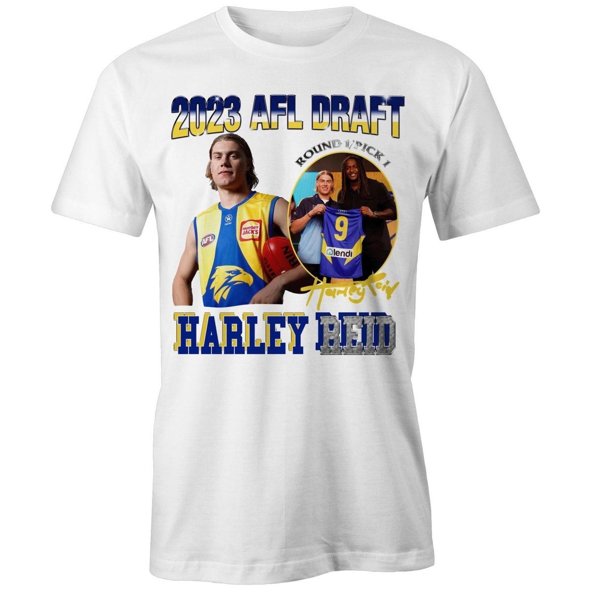 Harley Reid West Coast Eagles - DRAFT DAY TEE - Bootleg Australia