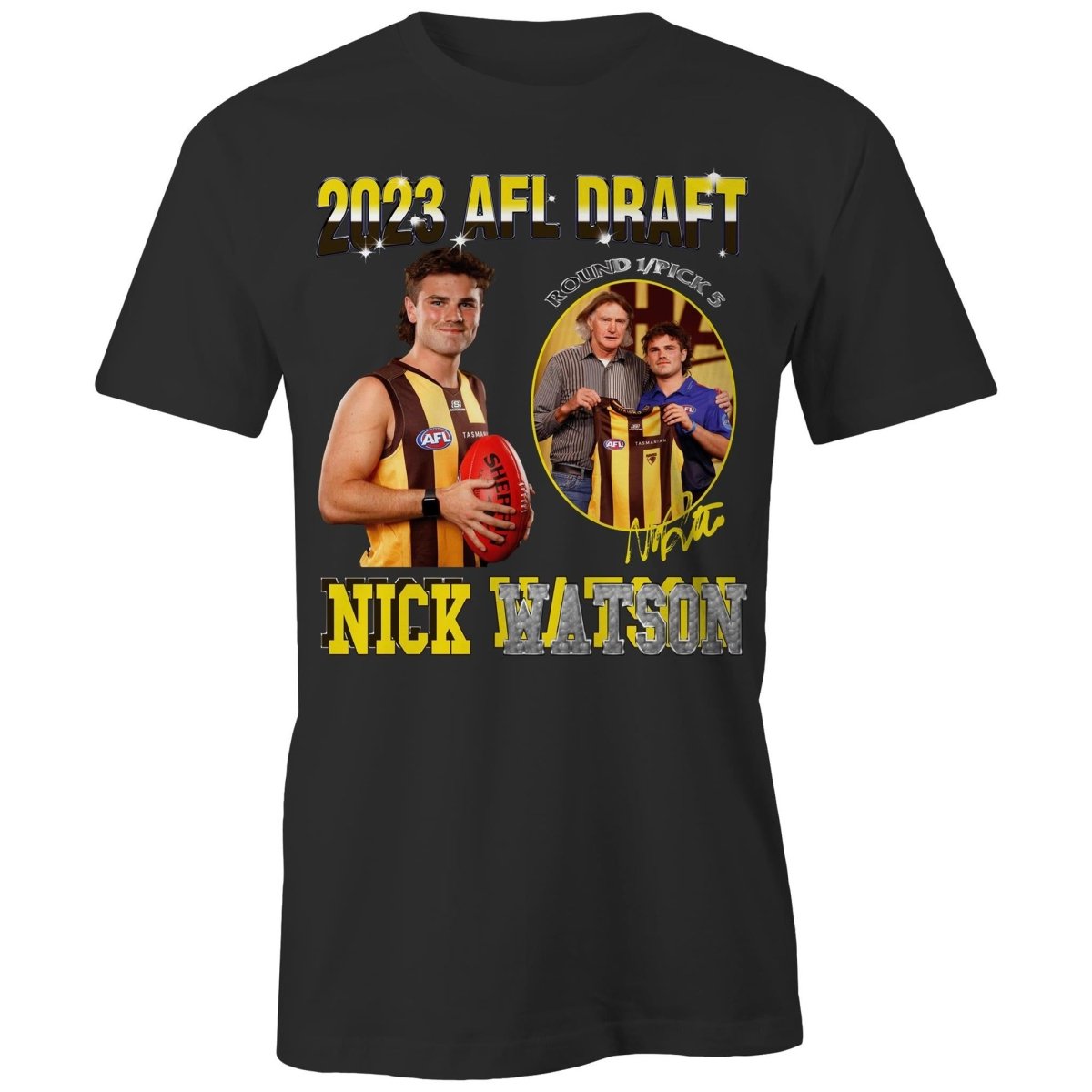 Nick Watson Hawthorn Hawks - DRAFT DAY TEE - Bootleg Australia